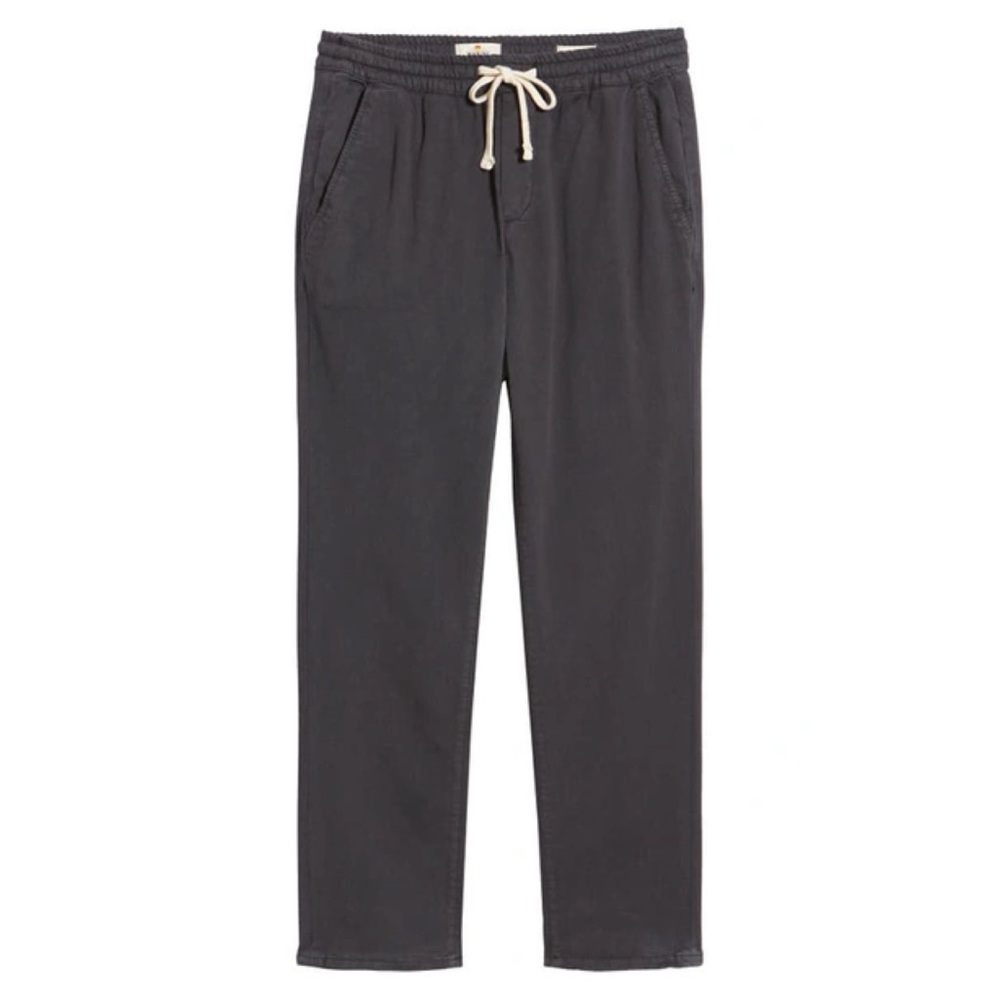 Marine Layer Saturday Pant Slim Fit Washed Black Charcoal
